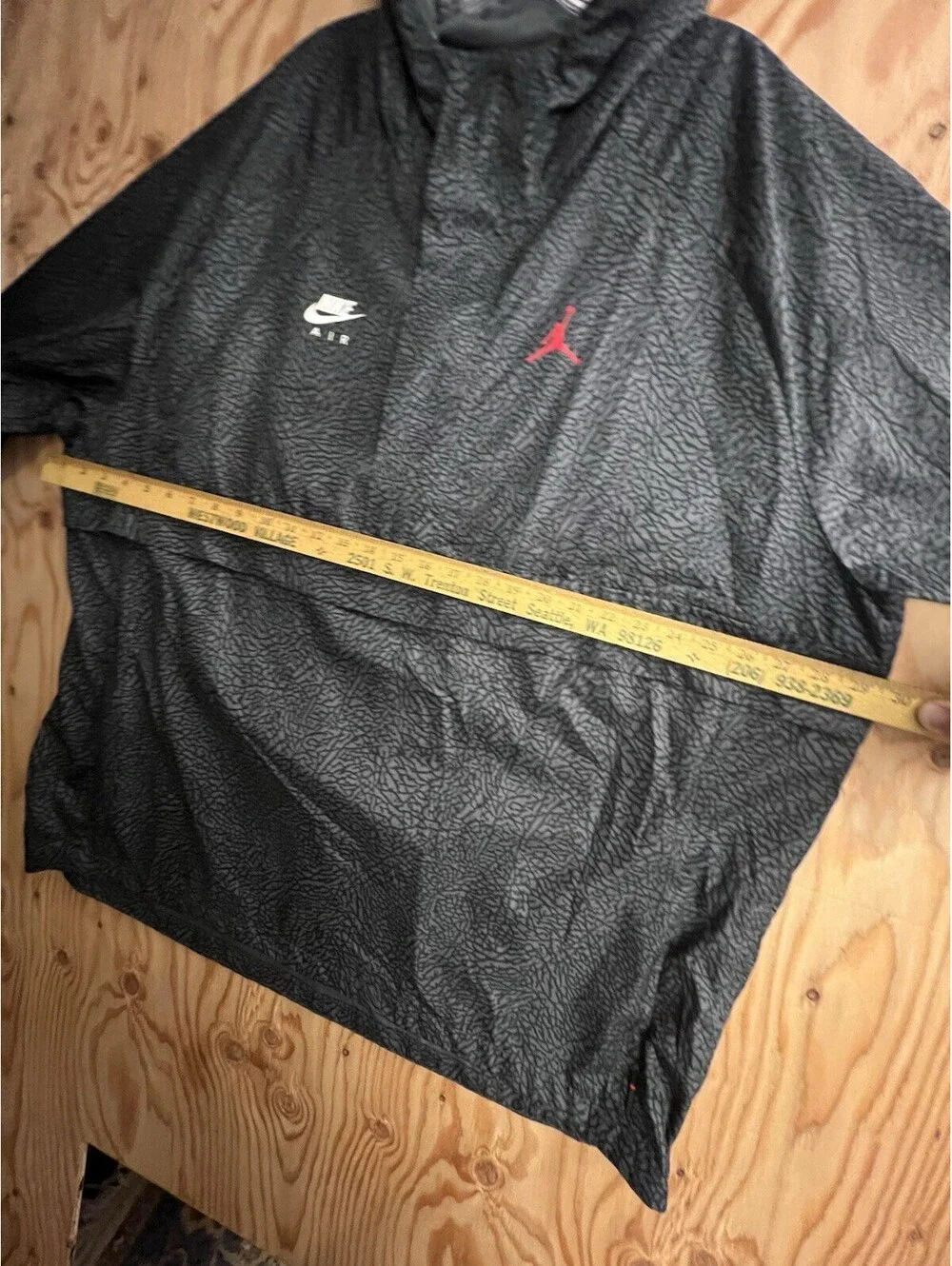 Nike Air Jordan 1988 Wings Anorak Jacket Mens 2XL Cement 1/2 Zip AJ0428-021